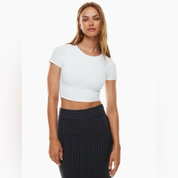 Babaton Tops - BABATON | contour crop *’mauve | size medium